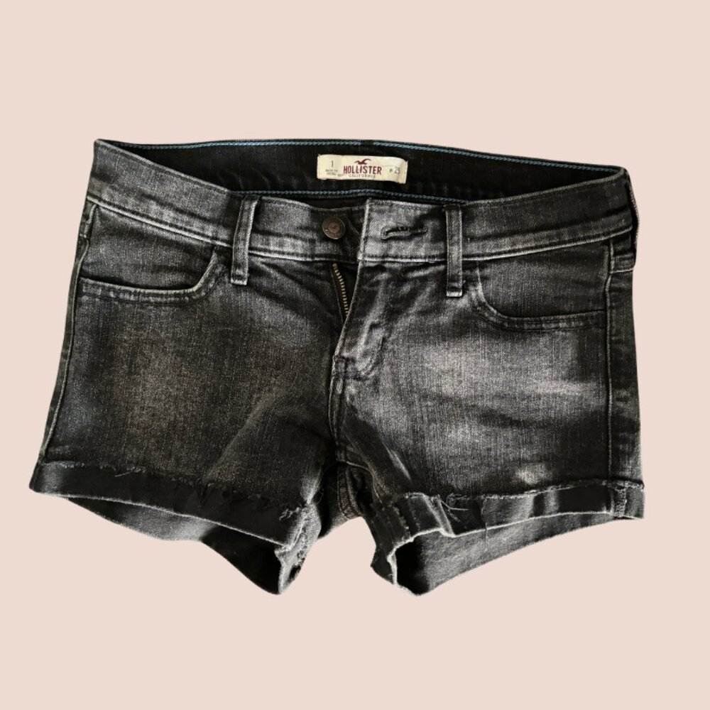 Hollister Black Jean Shorts